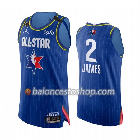 Camiseta Hombre NBA Los Angeles Lakers LeBron James 2 2020 All-Star Jordan Brand Kobe Forever Azul Swingman